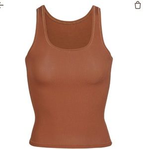 Authentic skims soft lounge tank copper Small